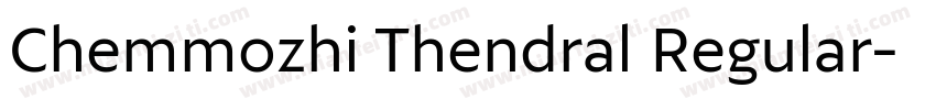 Chemmozhi Thendral Regular字体转换